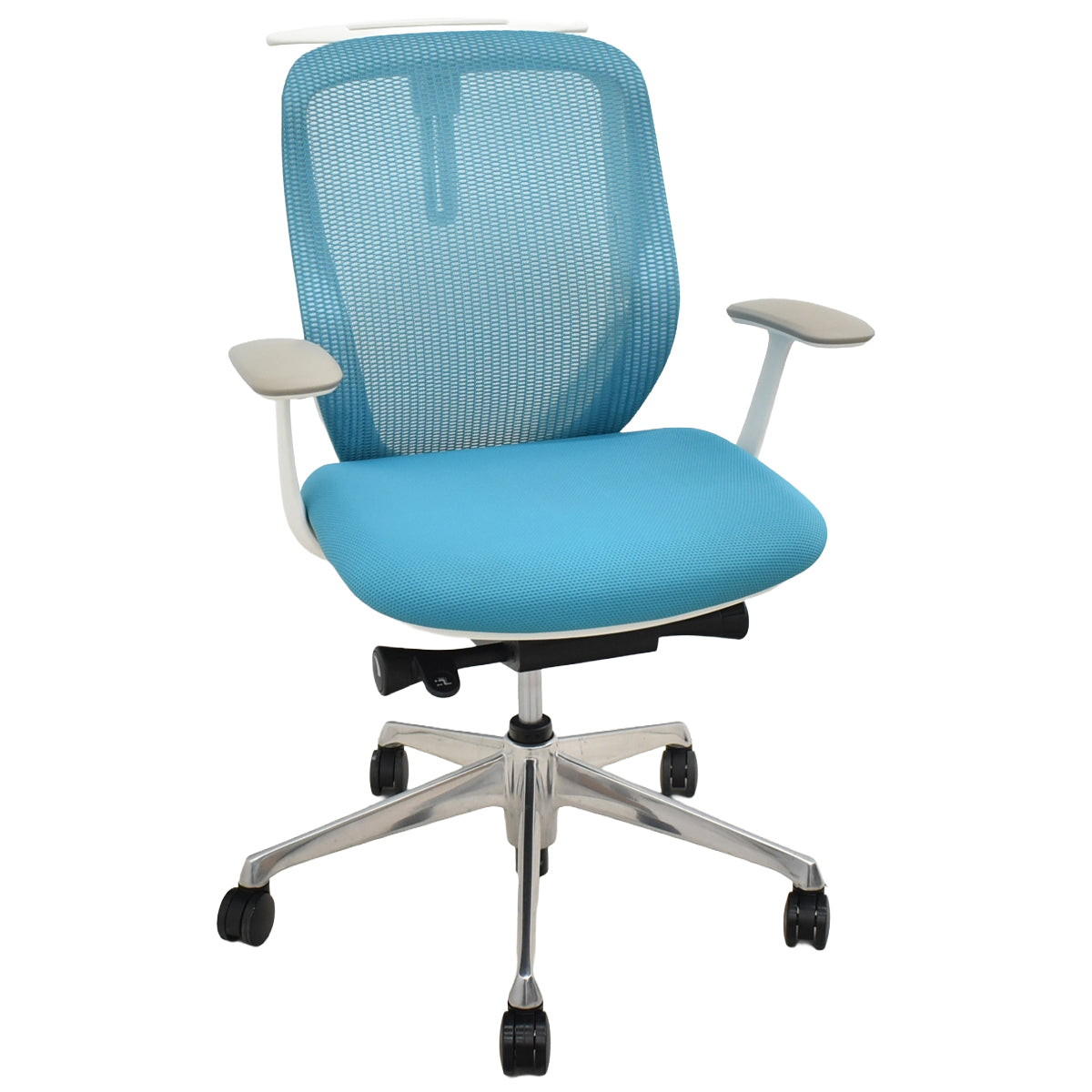 【中古】オカムラ　シルフィー　ローバック　固定肘　ハンガー　ポリッシュ　2018年製　2025111707【中古オフィス家具】