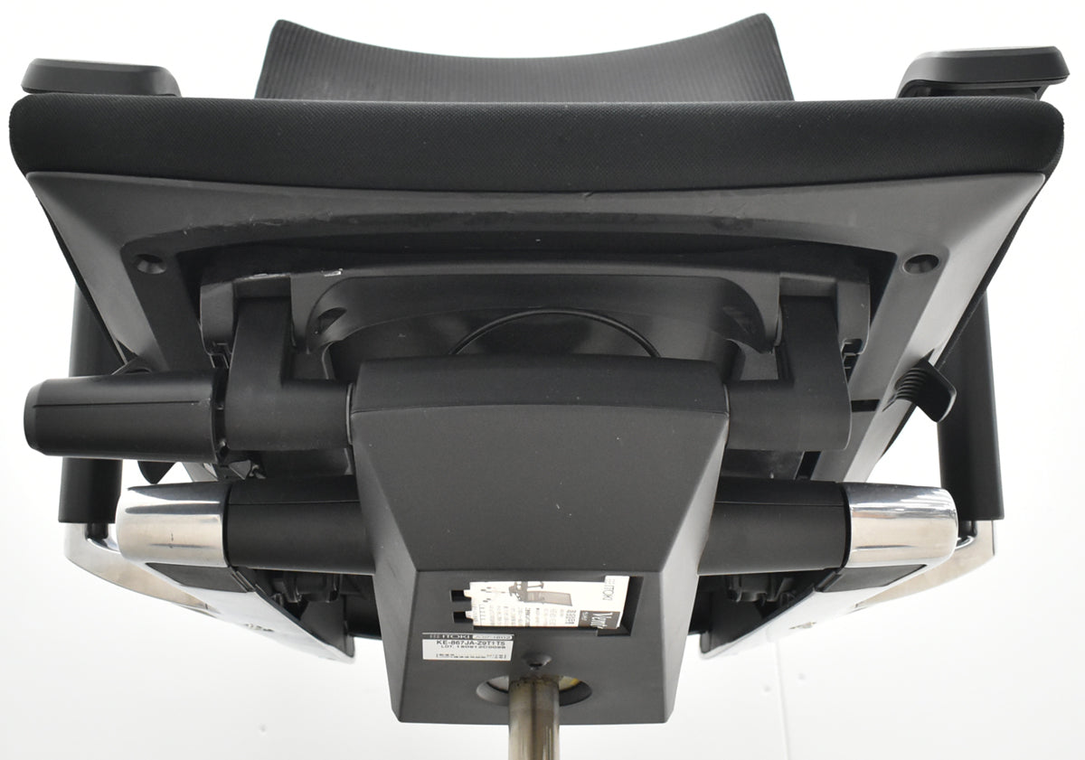 【中古】イトーキ　ヴェント　ハイバック　可動肘　オートマチックランバーテンション　ポリッシュ　ストライプメッシュ　2025111801【中古オフィス家具】