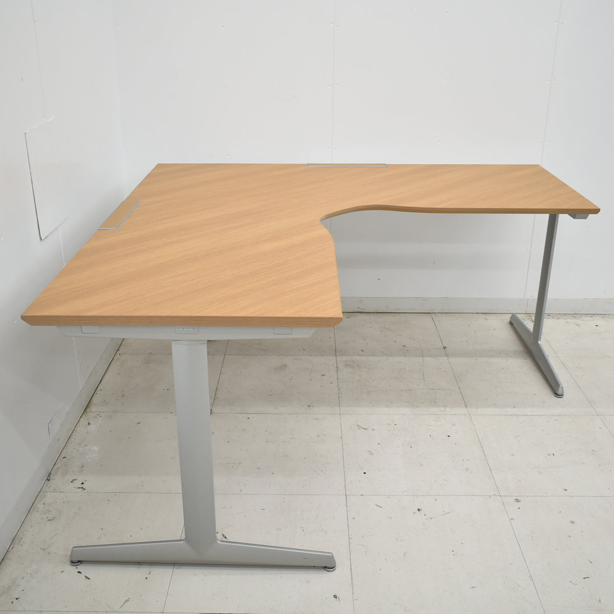 【中古】オカムラ　プロセルバ　Ｌ型デスク　幅1600　2025111903【中古オフィス家具】