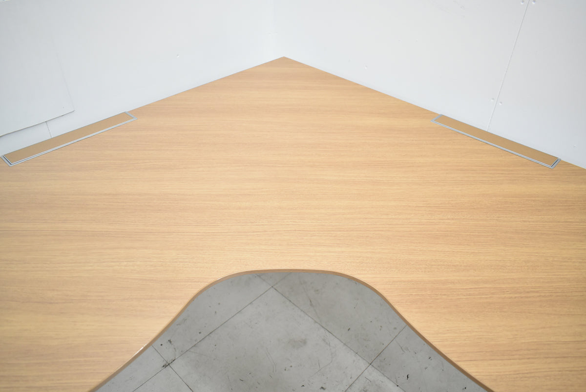 【中古】オカムラ　プロセルバ　Ｌ型デスク　幅1600　2025111903【中古オフィス家具】