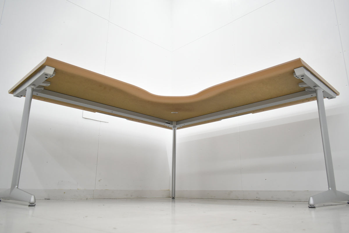 【中古】オカムラ　プロセルバ　Ｌ型デスク　幅1600　2025111903【中古オフィス家具】