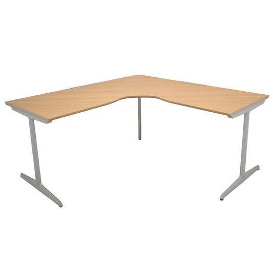 【中古】オカムラ　プロセルバ　Ｌ型デスク　幅1600　2025111903【中古オフィス家具】