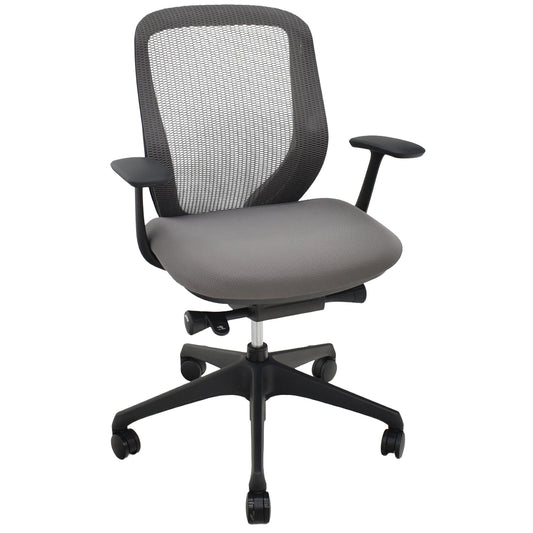 【中古】オカムラ　シルフィー　ローバック　固定肘　前傾機能　バックカーブアジャスト　2020年製　2025112002【中古オフィス家具】