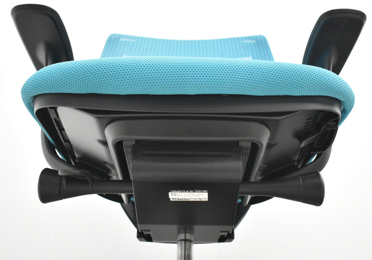 【中古】オカムラ　シルフィー　ローバック　固定肘　前傾機能　バックカーブアジャスト　ハンガー　2025112004【中古オフィス家具】