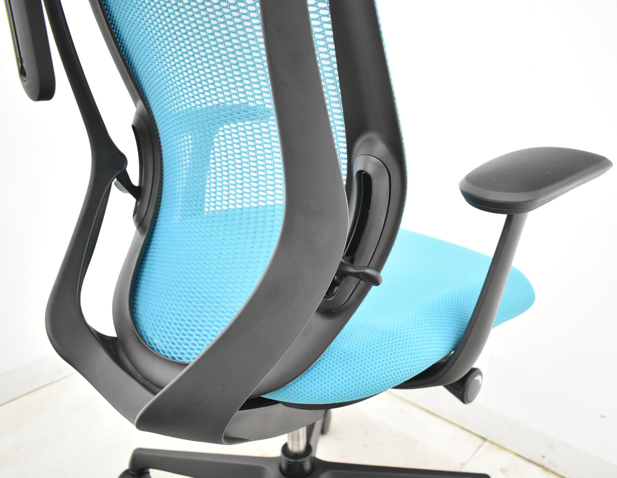 【中古】オカムラ　シルフィー　ローバック　固定肘　前傾機能　バックカーブアジャスト　ハンガー　2025112004【中古オフィス家具】