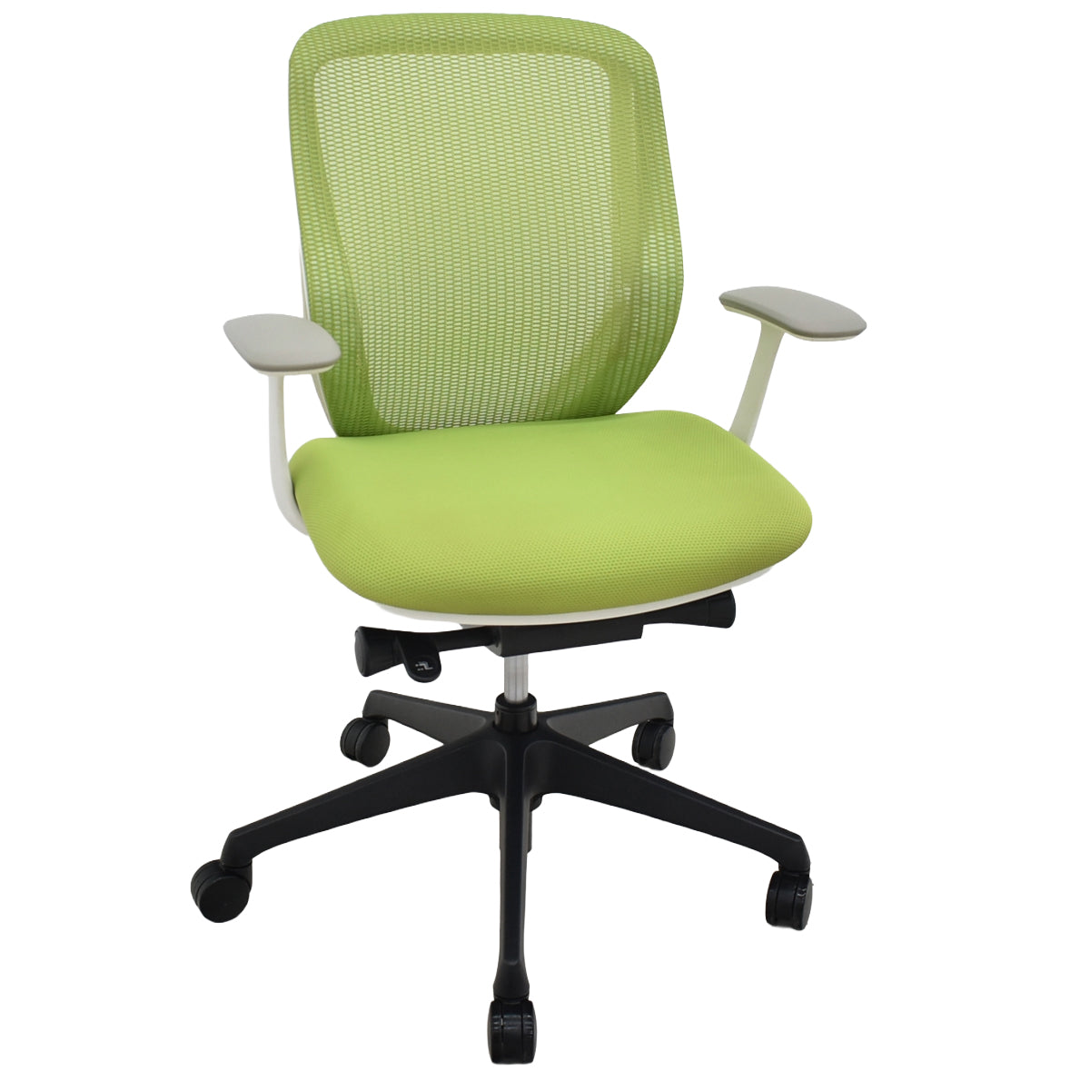 【中古】オカムラ　シルフィー　ローバック　固定肘　前傾機能　バックカーブアジャスト　2025112005【中古オフィス家具】