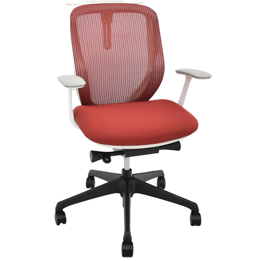 【中古】オカムラ　シルフィー　ローバック　固定肘　前傾機能　バックカーブアジャスト　ハンガー　2025112006【中古オフィス家具】