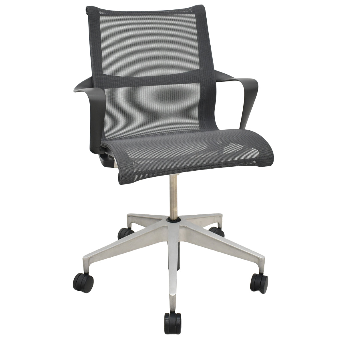 【中古】ハーマン・ミラー　セトゥチェア　マルチパーパスチェア　固定肘　2025112201【中古オフィス家具】