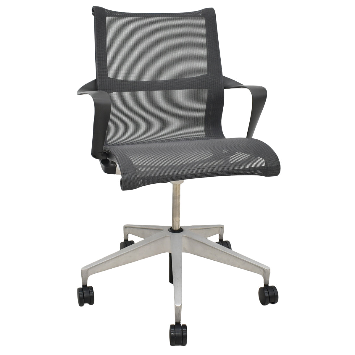 【中古】ハーマン・ミラー　セトゥチェア　マルチパーパスチェア　固定肘　2025112202【中古オフィス家具】