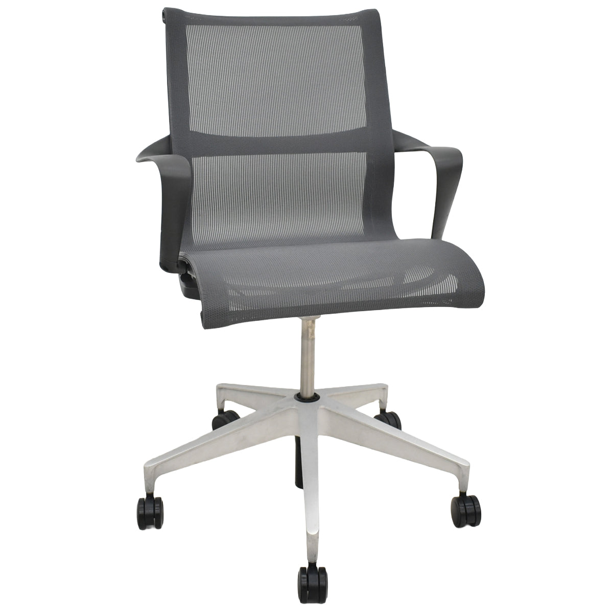 【中古】ハーマン・ミラー　セトゥチェア　マルチパーパスチェア　固定肘　2025112205【中古オフィス家具】