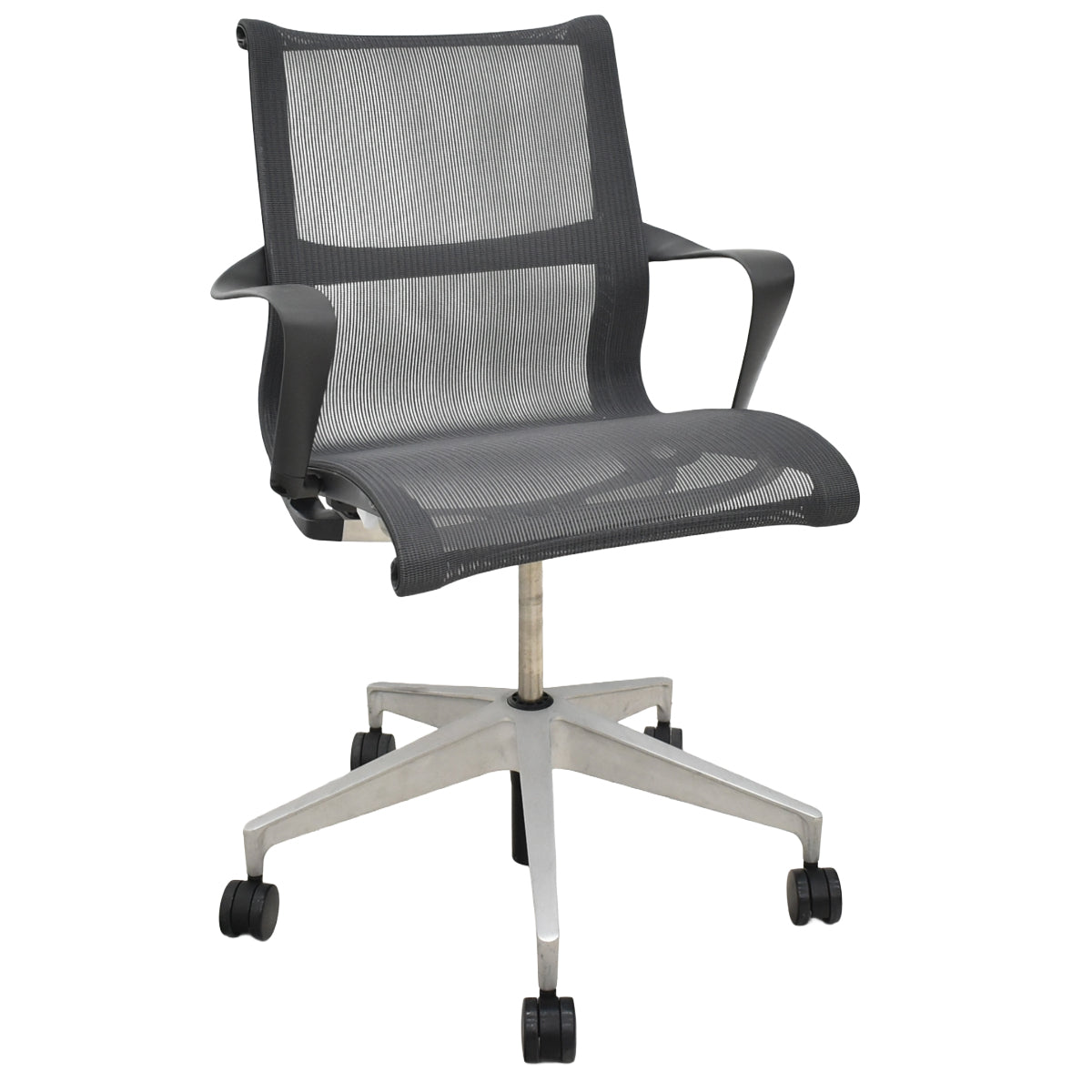 【中古】ハーマン・ミラー　セトゥチェア　マルチパーパスチェア　固定肘　2025112206【中古オフィス家具】