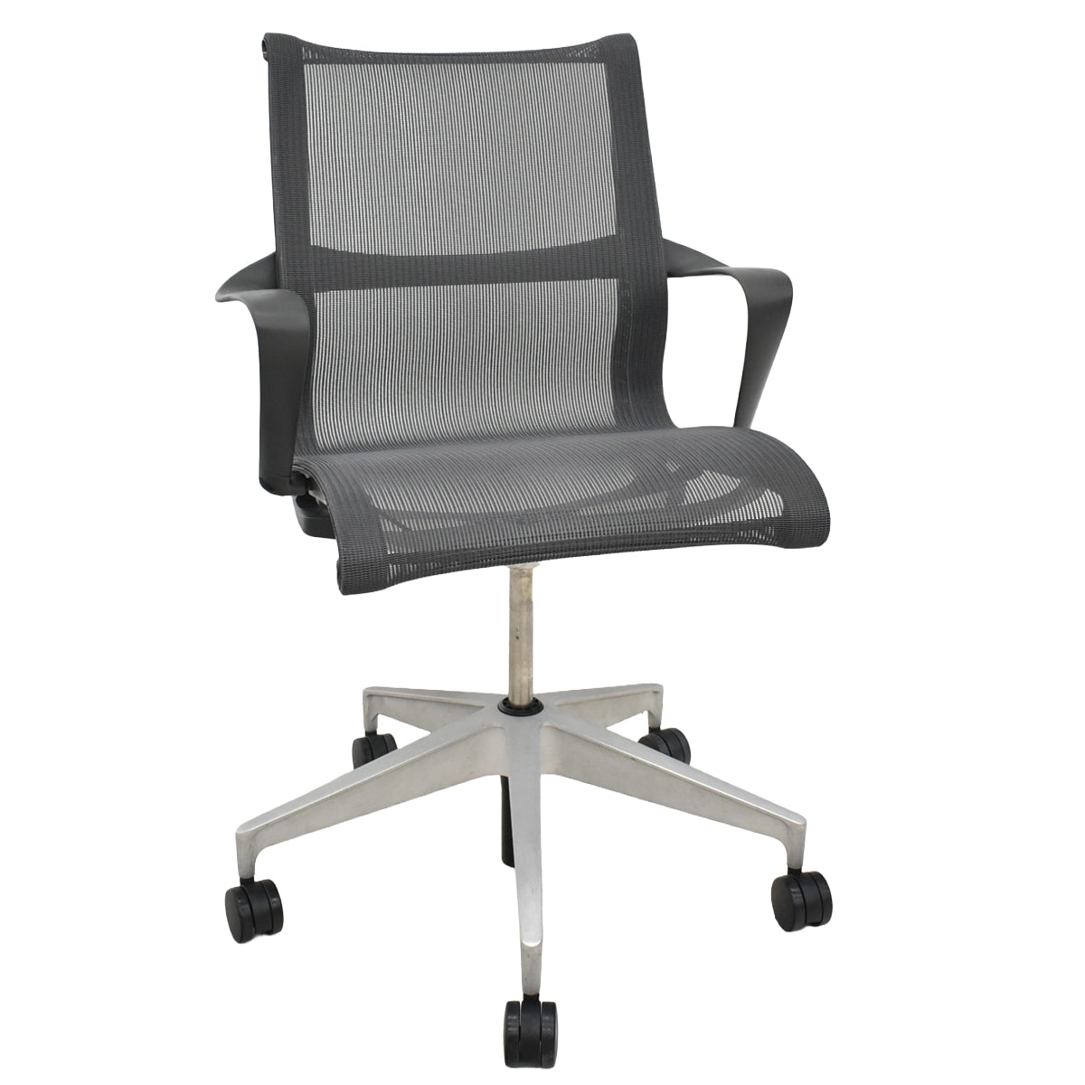 【中古】ハーマン・ミラー　セトゥチェア　マルチパーパスチェア　固定肘　2025112207【中古オフィス家具】