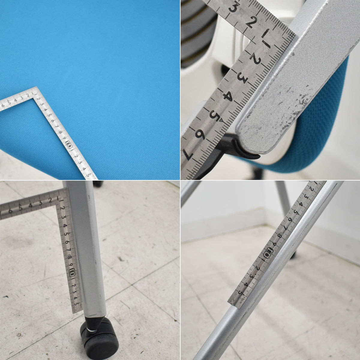 【中古】イトーキ　モノン　ミーティングチェア　ネスティングチェア　キャスター付　2025112503【中古オフィス家具】