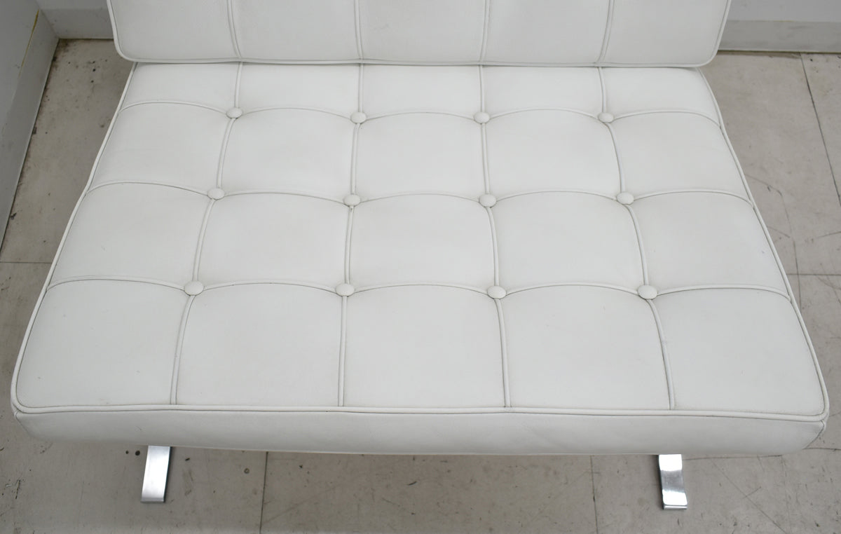 【中古】リプロダクト　バルセロナチェア　本革　幅780　2025112703【中古オフィス家具】