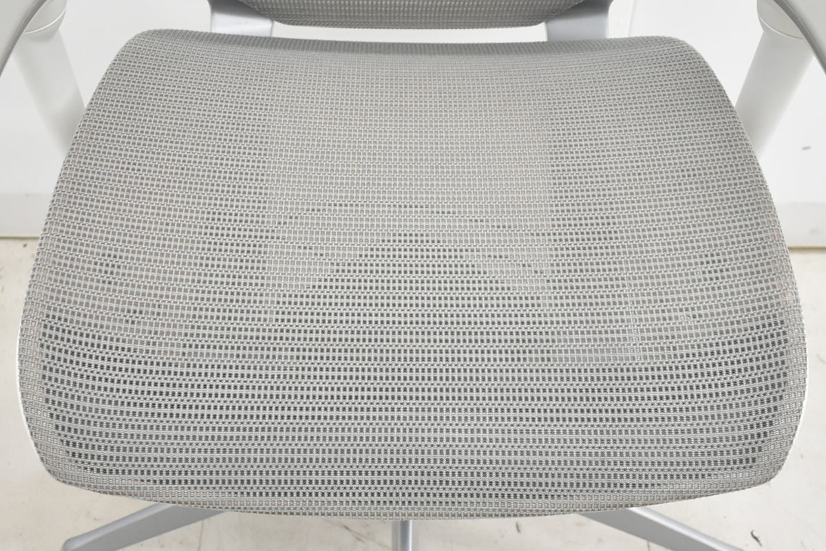 【中古】オカムラ　バロン　ハイバック　可動肘　ハンガー　2017年製　グレー　2025120206【中古オフィス家具】