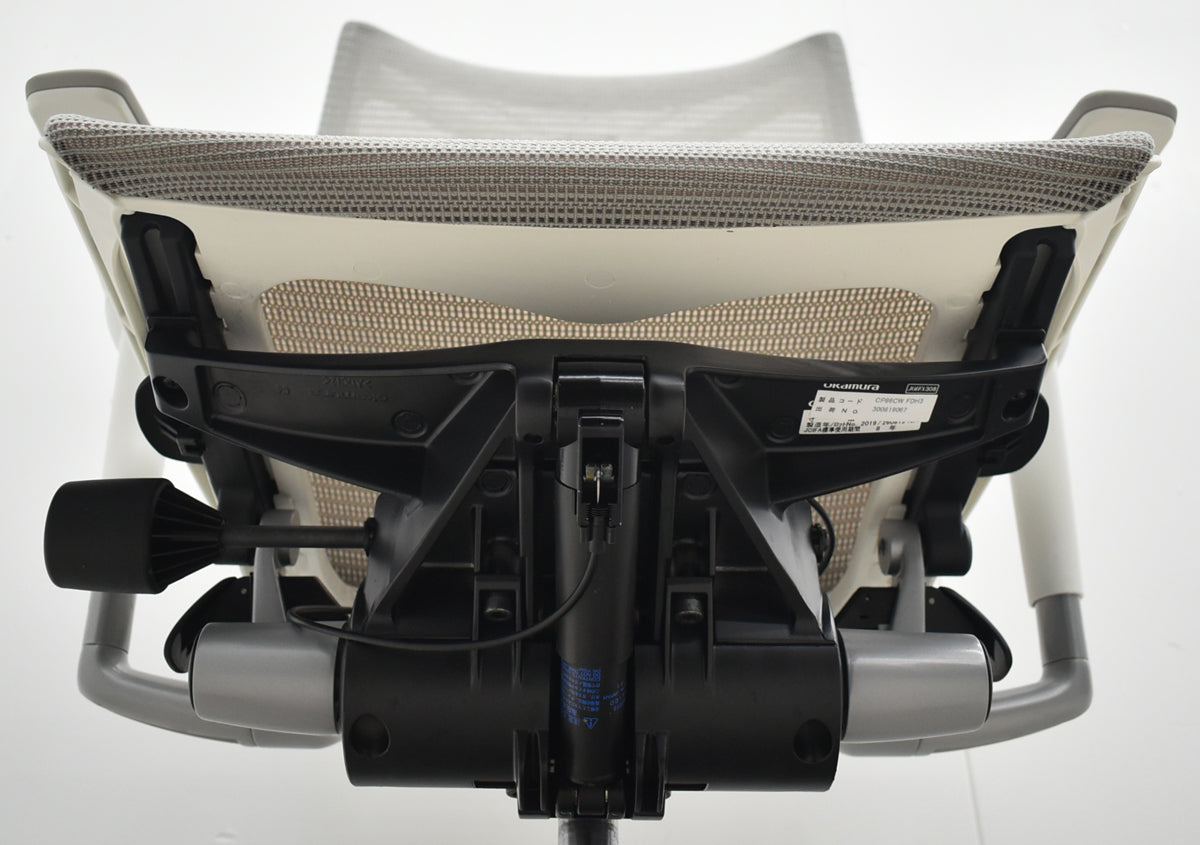 【中古】オカムラ　バロン　ハイバック　可動肘　ハンガー　2019年製　グレー　2025120207【中古オフィス家具】