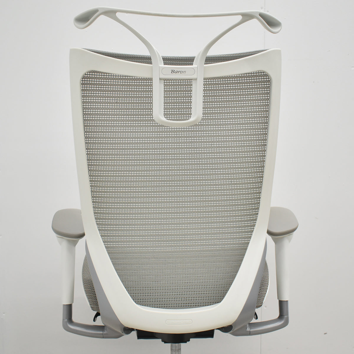 【中古】オカムラ　バロン　ハイバック　可動肘　ハンガー　2019年製　グレー　2025120207【中古オフィス家具】