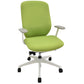 【中古】オカムラ　シルフィー　ハイバック　固定肘　バックカーブアジャスト　前傾機能　グリーン　2025120602【中古オフィス家具】