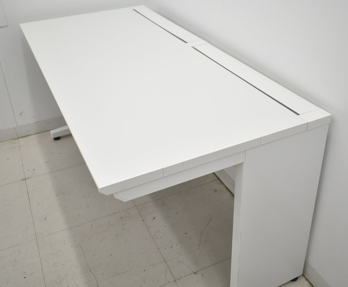 【中古】コクヨ　ISシリーズ　平デスク　幅1500　ホワイト　2019年製　2025120802【中古オフィス家具】