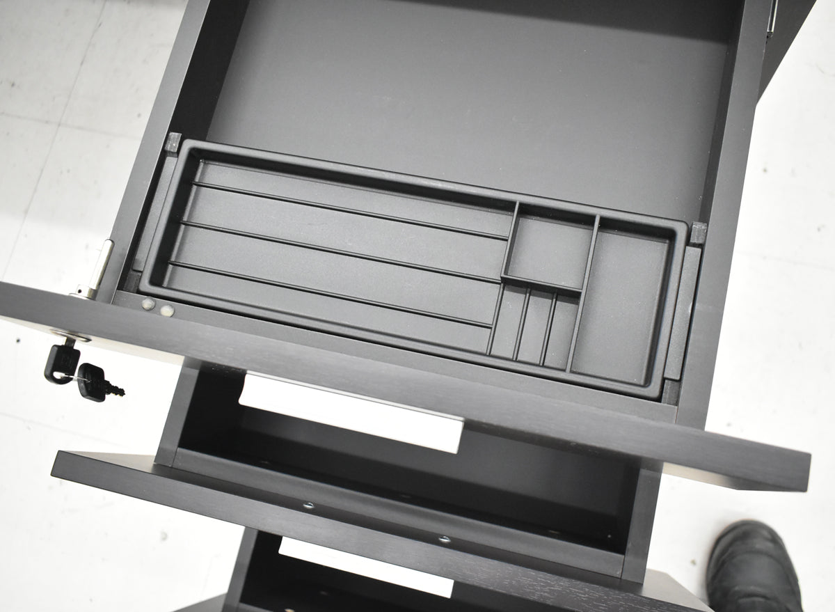 【中古】コクヨ　マネージメントS370シリーズ　役員用両袖デスク　2021年製　W1800　ウェンジブラウン　2025120803【中古オフィス家具】