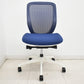 【中古】オカムラ　シルフィー　ローバック　前傾機能　バックカーブアジャスト　肘なし　ミディアムブルー　2025121001【中古オフィス家具】