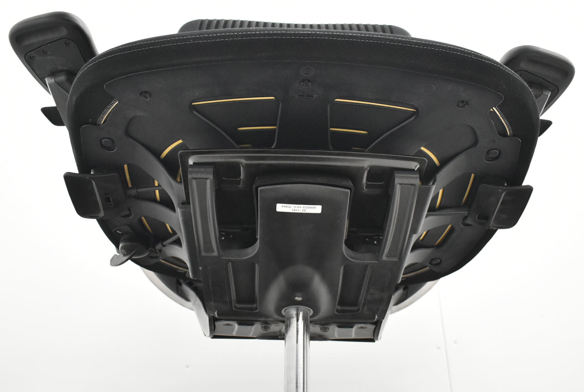 【中古】Knoll　ジェネレーション　可動肘（ハイパフォーマンス肘）ブラック脚　ブラック　2025121002【中古オフィス家具】