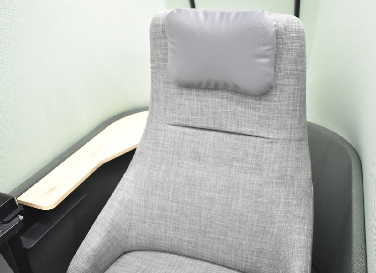 【中古】コクヨ　ドップ　dop　ソロワーク用ブース　スタンダードタイプ　電動リクライニングチルト　幅1170　グレー×オパールグリーン　2025121104【中古オフィス家具】