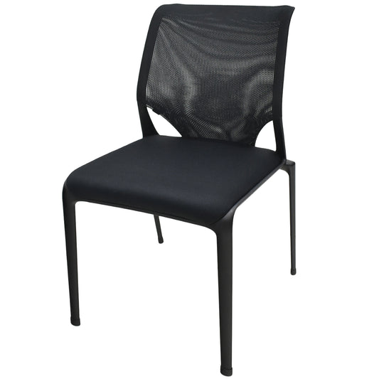 【中古】ヴィトラ　メダスリム　カンファレンスチェア　ブラック 幅522　2025121504【中古オフィス家具】