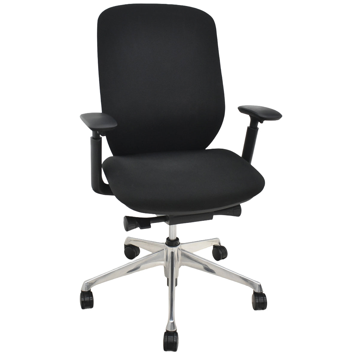 【中古】オカムラ　シルフィー　ハイバック　可動肘　バックカーブアジャスト　前傾機能　ポリッシュ　2025121505【中古オフィス家具】