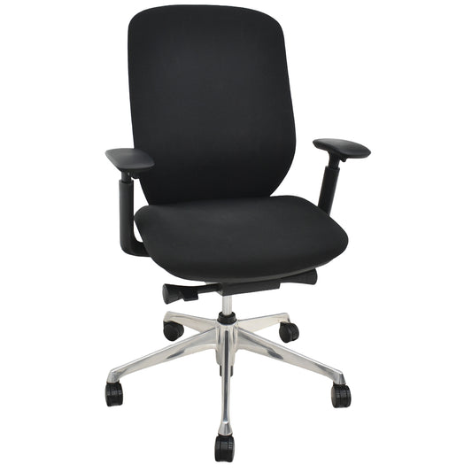 【中古】オカムラ　シルフィー　ハイバック　可動肘　バックカーブアジャスト　前傾機能　ポリッシュ　2025121505【中古オフィス家具】