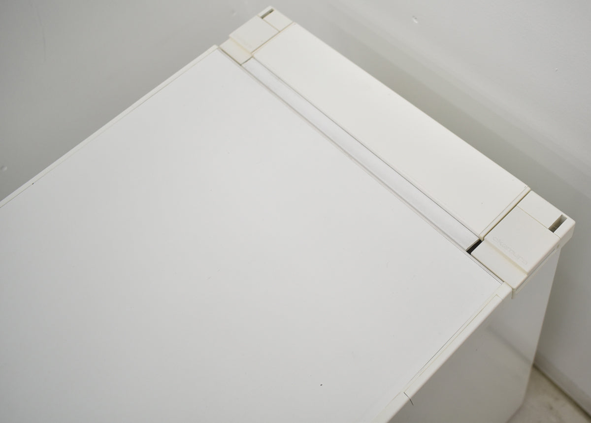 【中古】オカムラ　アドバンスシリーズ　３段脇机　ホワイト　幅400　2025121506【中古オフィス家具】