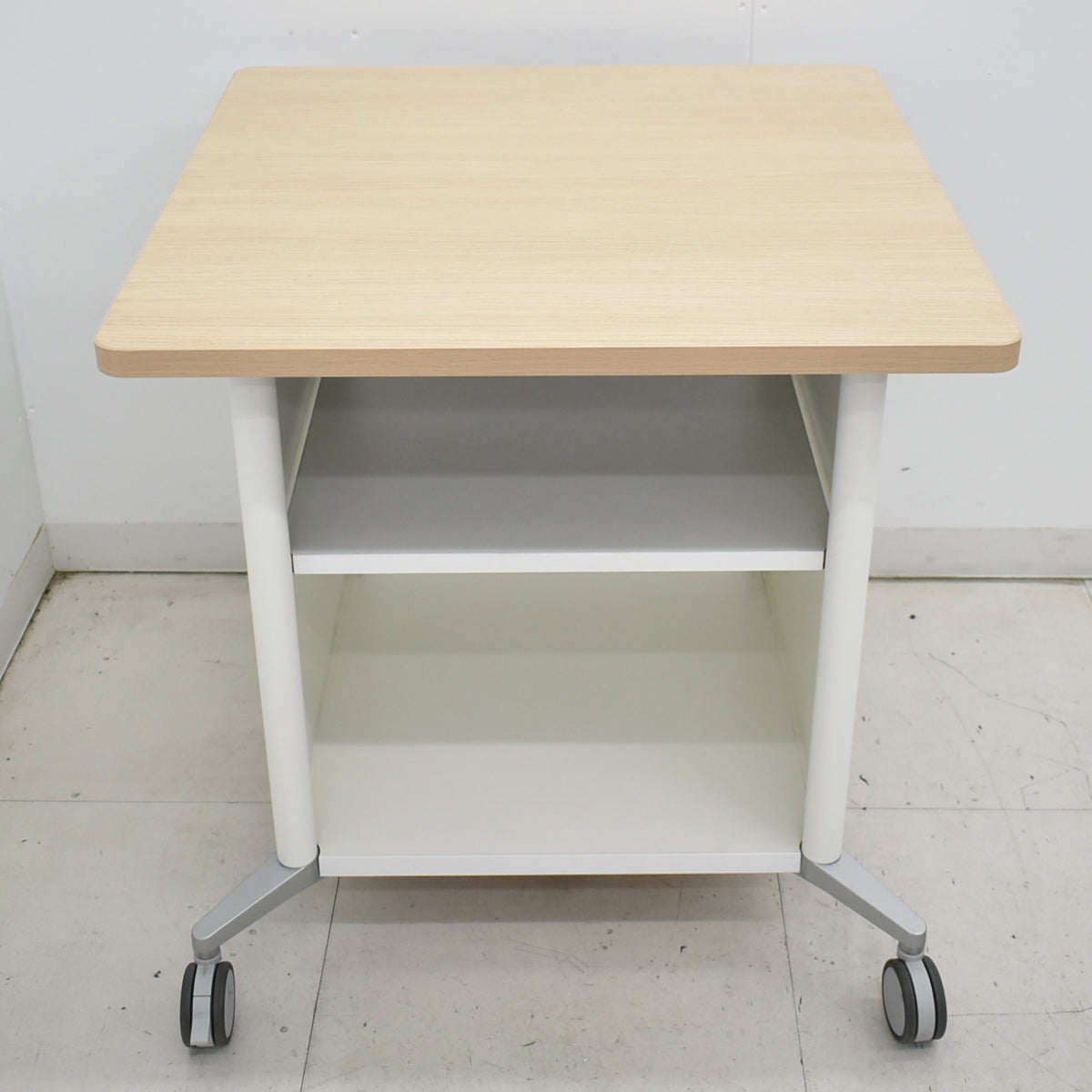 【中古】オカムラ　アプションフリー　チーム収納スクエア　プリンター台　キャスター　幅700　2025121603【中古オフィ9ス家具】