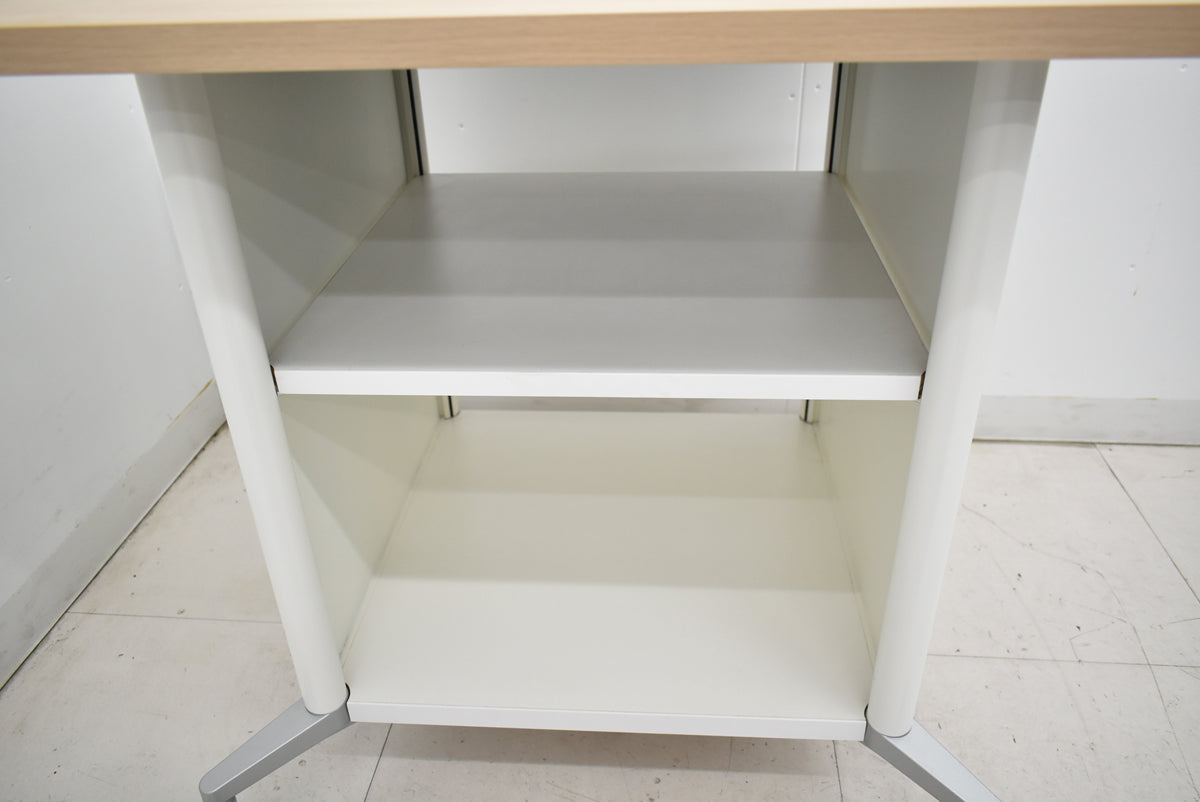 【中古】オカムラ　アプションフリー　チーム収納スクエア　プリンター台　キャスター　幅700　2025121603【中古オフィ9ス家具】