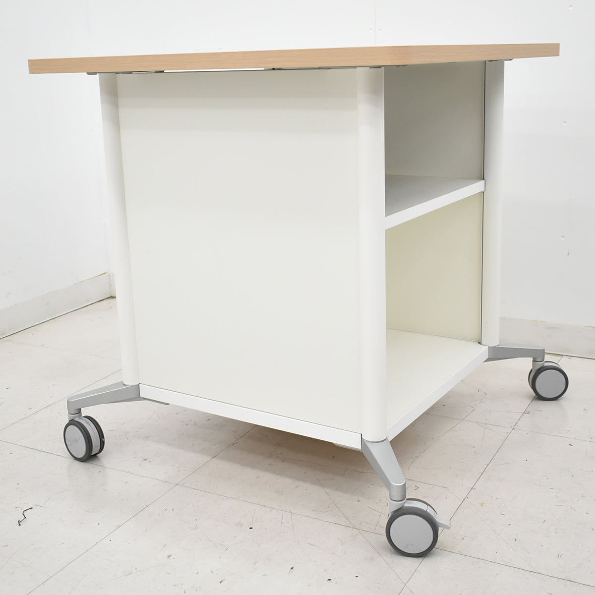 【中古】オカムラ　アプションフリー　チーム収納スクエア　プリンター台　キャスター　幅700　2025121603【中古オフィ9ス家具】