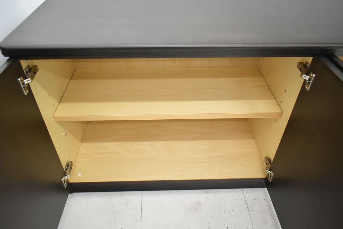 【中古】オカムラ　EX-36　クレデンザ　サイドボード　幅1800　ウォールナット　2025121605【中古オフィス家具】