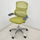【中古】Knoll　ジェネレーション　可動肘（ハイパフォーマンス肘）ポリッシュ脚　グリーン　2025121704【中古オフィス家具】