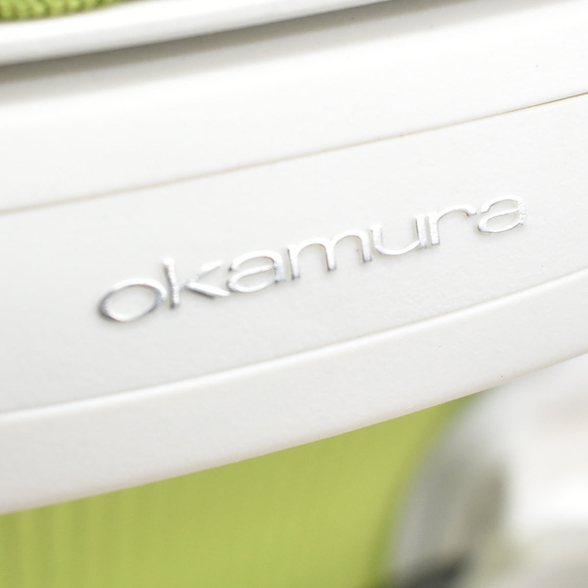 【中古】オカムラ　シルフィー　ハイバック　可動肘　ランバーサポート　バックカーブアジャスト　前傾機能　ライムグリーン　2025121705【中古オフィス家具】