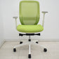 【中古】オカムラ　シルフィー　ハイバック　可動肘　ランバーサポート　バックカーブアジャスト　前傾機能　ライムグリーン　2025121705【中古オフィス家具】