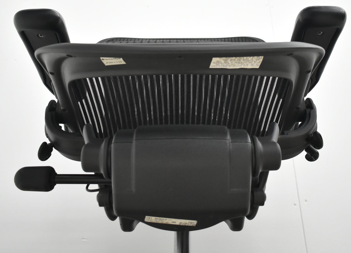 【中古】ハーマンミラー　アーロンチェア　Aサイズ　フル装備　ランバーサポート　ブラック　2025122205【中古オフィス家具】