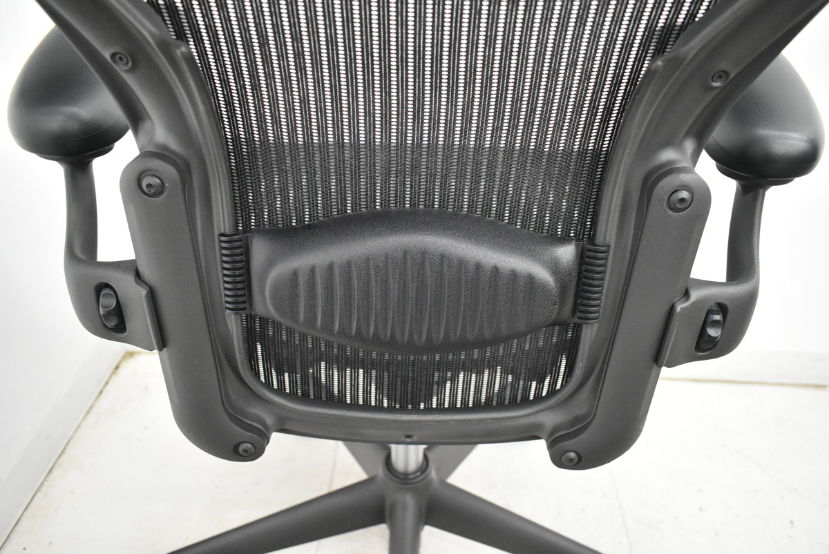 【中古】ハーマンミラー　アーロンチェア　Aサイズ　フル装備　ランバーサポート　ブラック　2025122205【中古オフィス家具】