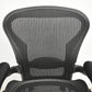 【中古】ハーマンミラー　アーロンチェア　Aサイズ　フル装備　ランバーサポート　ブラック　2025122301【中古オフィス家具】