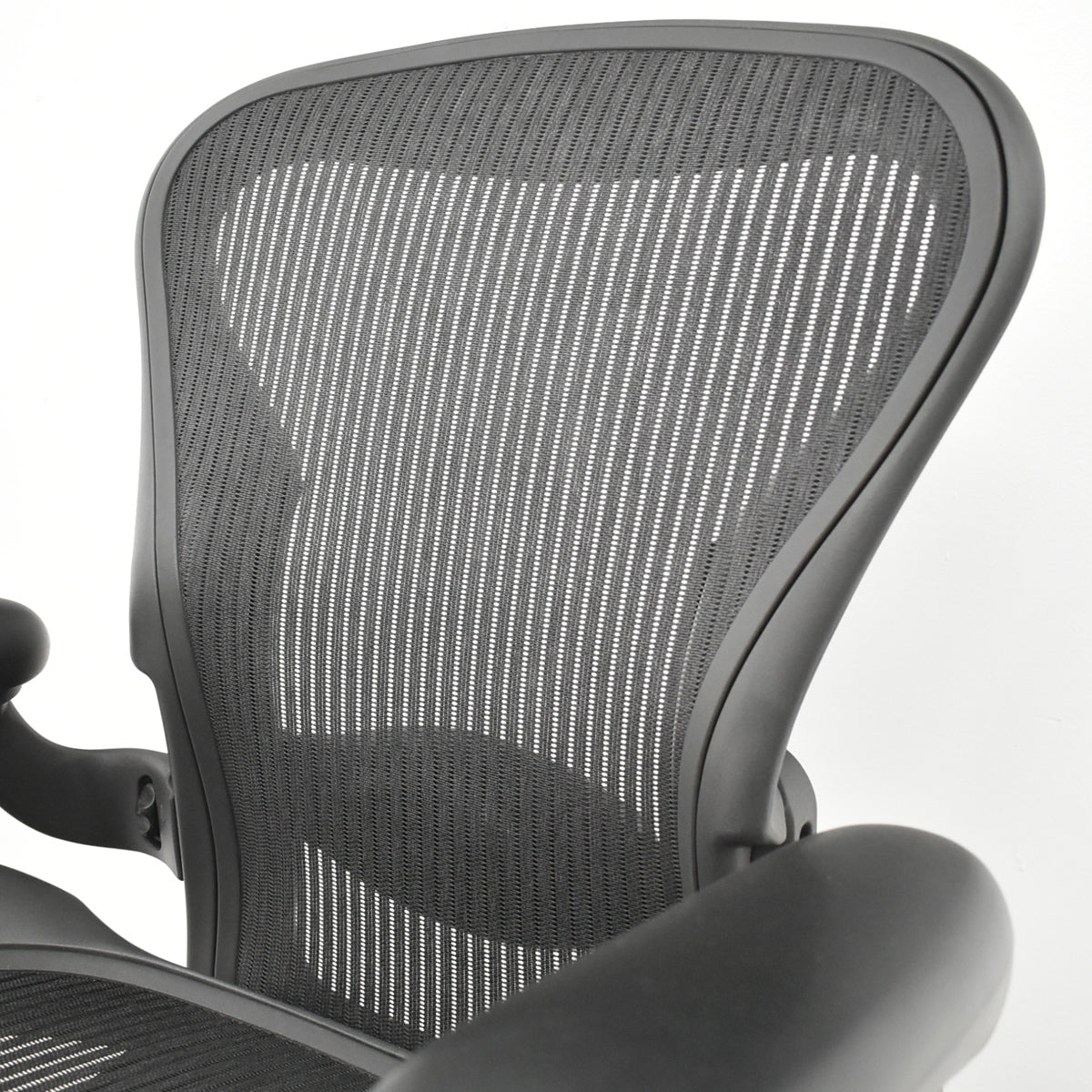 【中古】ハーマンミラー　アーロンチェア　Aサイズ　フル装備　ランバーサポート　ブラック　2025122302【中古オフィス家具】