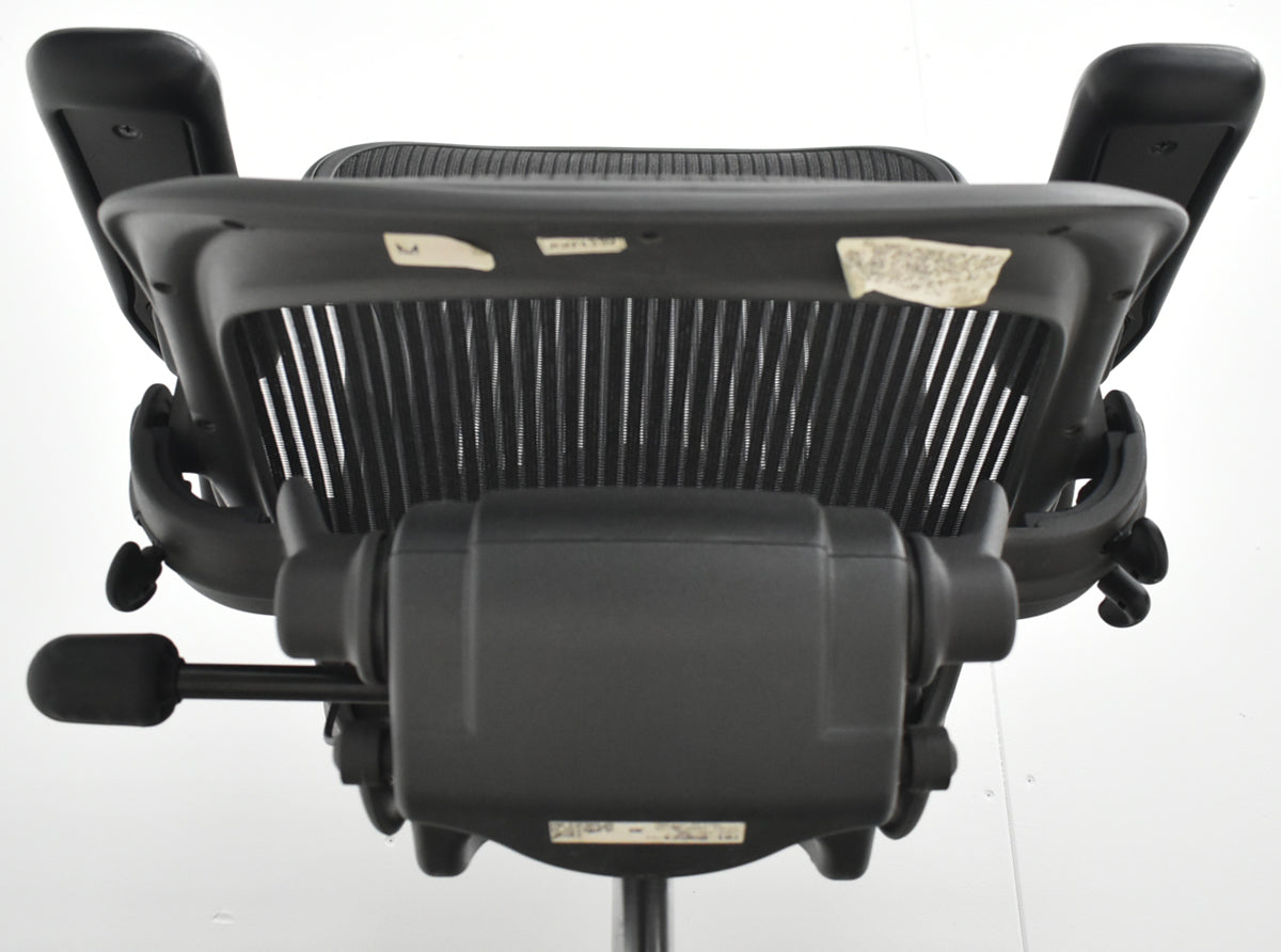 【中古】ハーマンミラー　アーロンチェア　Aサイズ　フル装備　ランバーサポート　ブラック　2025122302【中古オフィス家具】