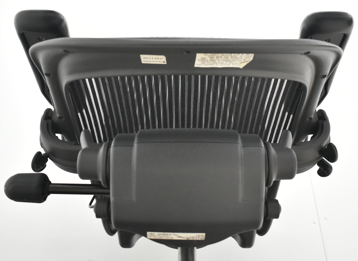 【中古】ハーマンミラー　アーロンチェア　Aサイズ　フル装備　ランバーサポート　ブラック　2025122303【中古オフィス家具】