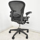 【中古】ハーマンミラー　アーロンチェア　Aサイズ　フル装備　ランバーサポート　ブラック　2025122303【中古オフィス家具】