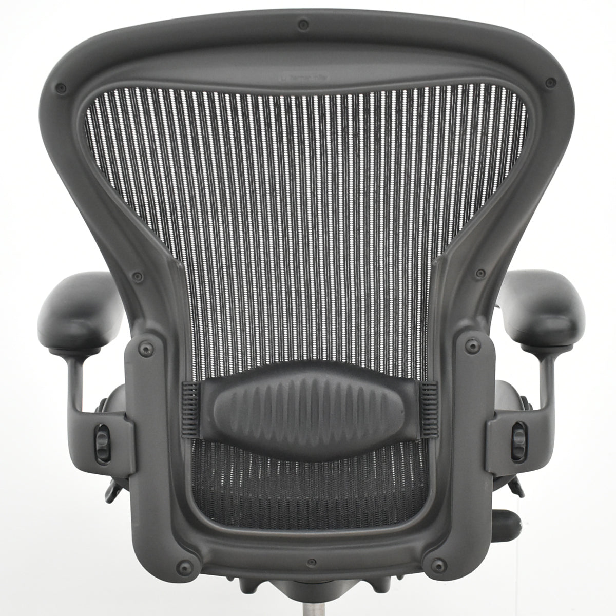 【中古】ハーマンミラー　アーロンチェア　Aサイズ　フル装備　ランバーサポート　ブラック　2025122303【中古オフィス家具】