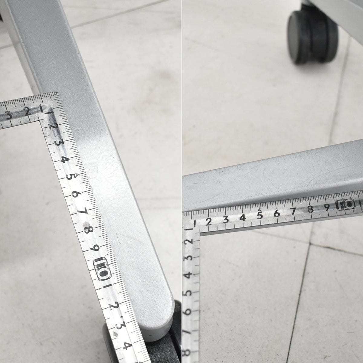 【中古】スチールケース　シンク２　肘なし　シルバー脚　ランバーサポート（固定タイプ）アイボリー×ブラック　2025122305【中古オフィス家具】