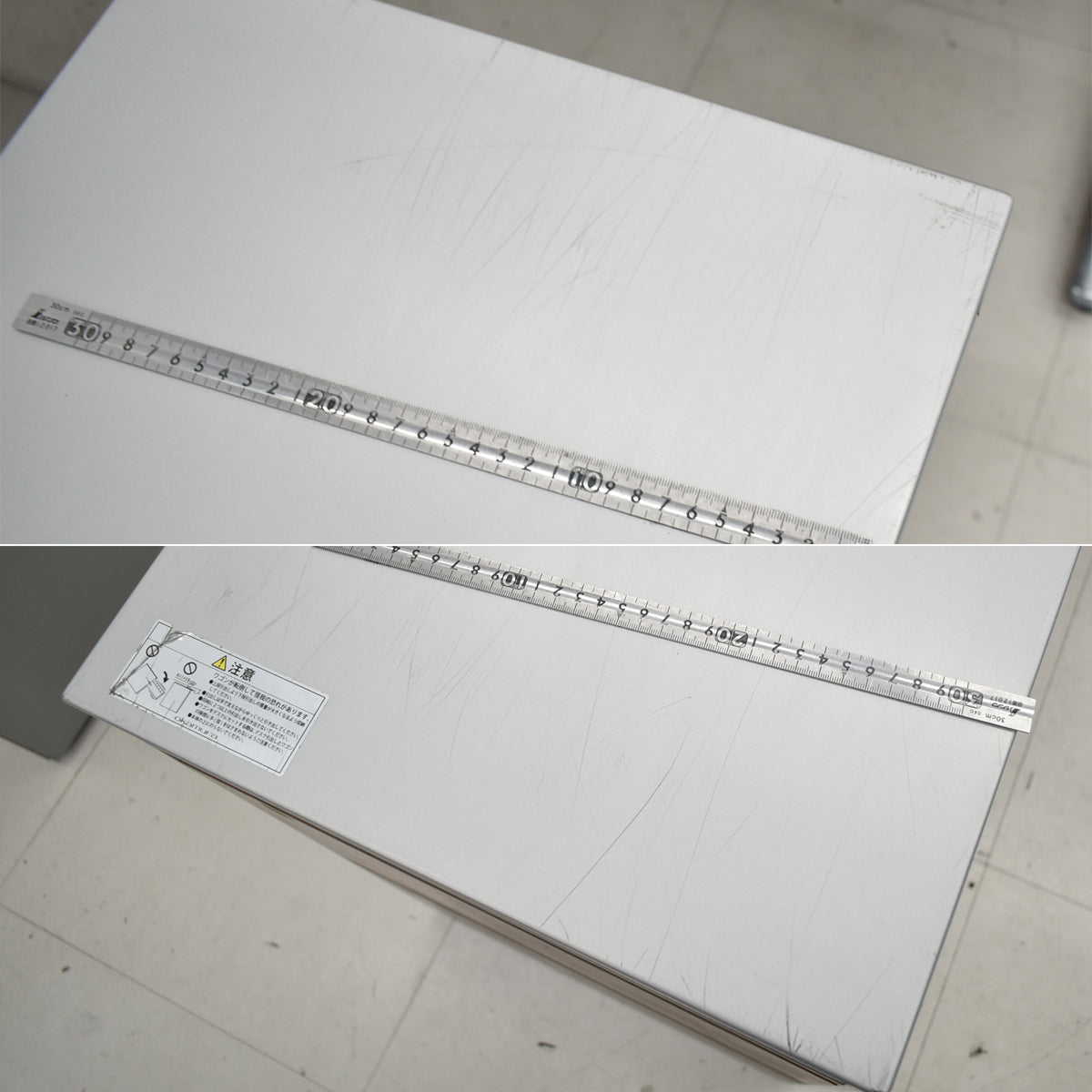 【中古】オカムラ　プロステージクレストワゴン（２台）＋ラウンドデスク幕板付　３点セット　幅1600　ネオウッドライト　2025122405【中古オフィス家具】