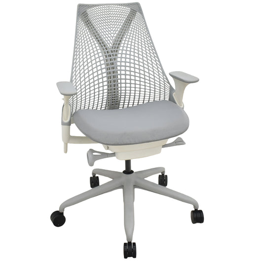 【中古】ハーマンミラー　セイルチェア　可動肘　前傾機能　グレー　2025122504【中古オフィス家具】