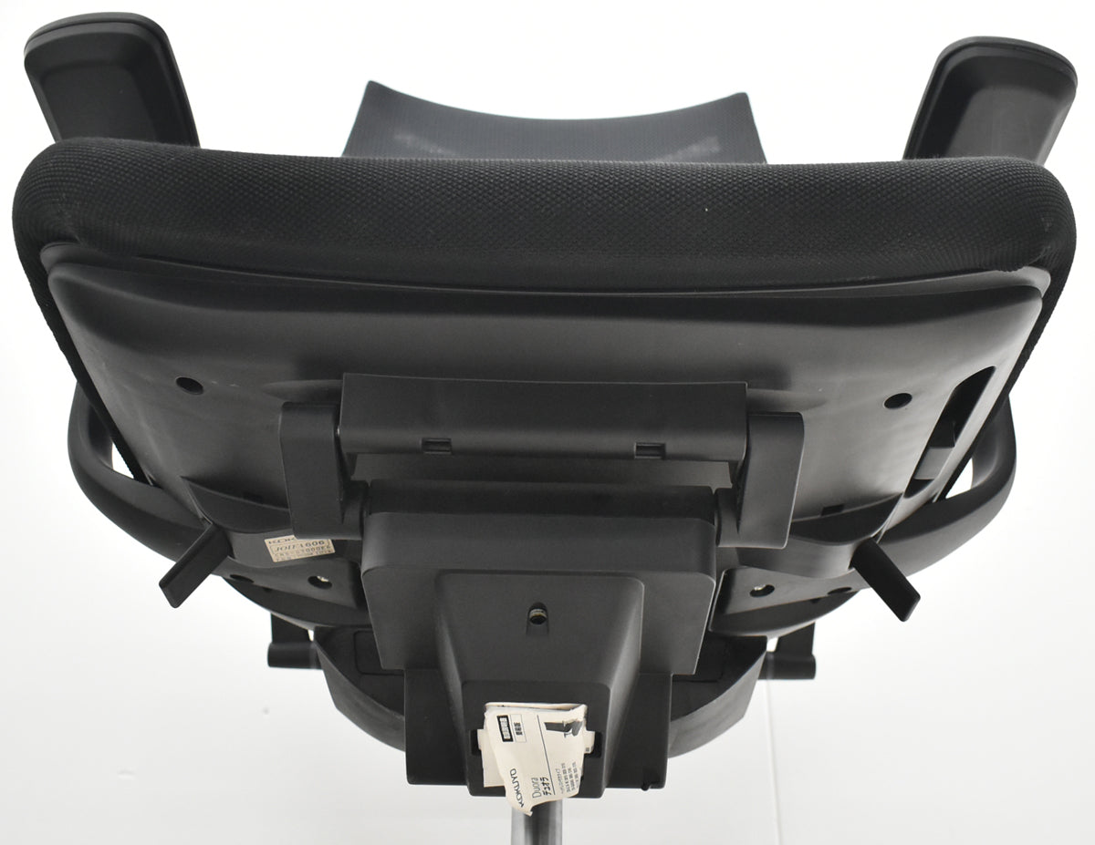 【中古】コクヨ　デュオラ　可動肘　ハンガー　ブラック　2025122601【中古オフィス家具】